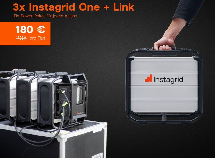 Instagrid ONE mobiler Akku Powerbank Generator mieten – 2