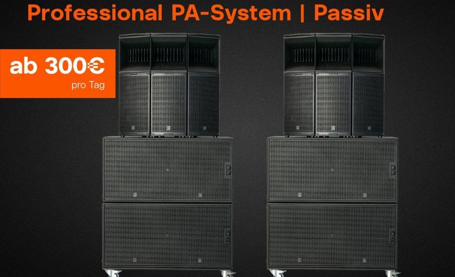 Professionelle PA Systeme Eventbeschallung mieten – 4