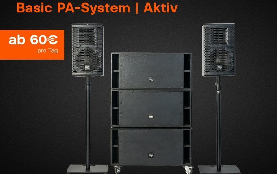 Musikanlage Beschallung Subwoofer Speaker mieten – 2
