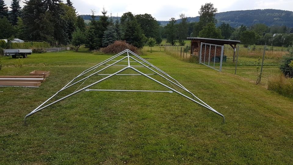 Festzelt 6x4m robustem Gestänge Seitenteile mieten – 4