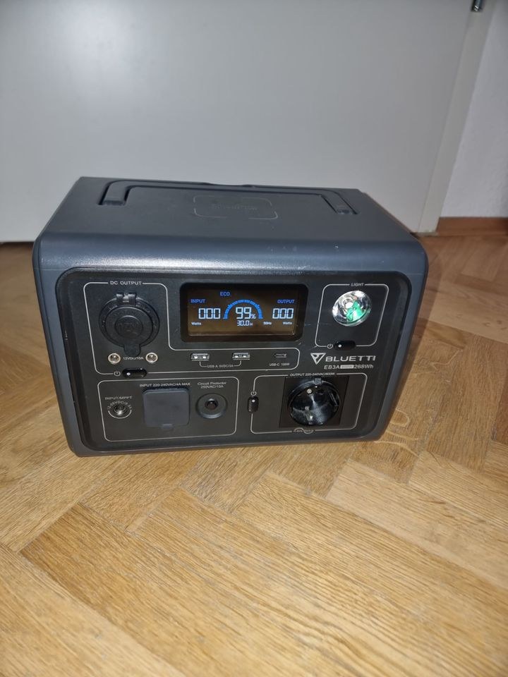 Powerstation Bluetti EB3A 268Wh Leistung 600W mieten