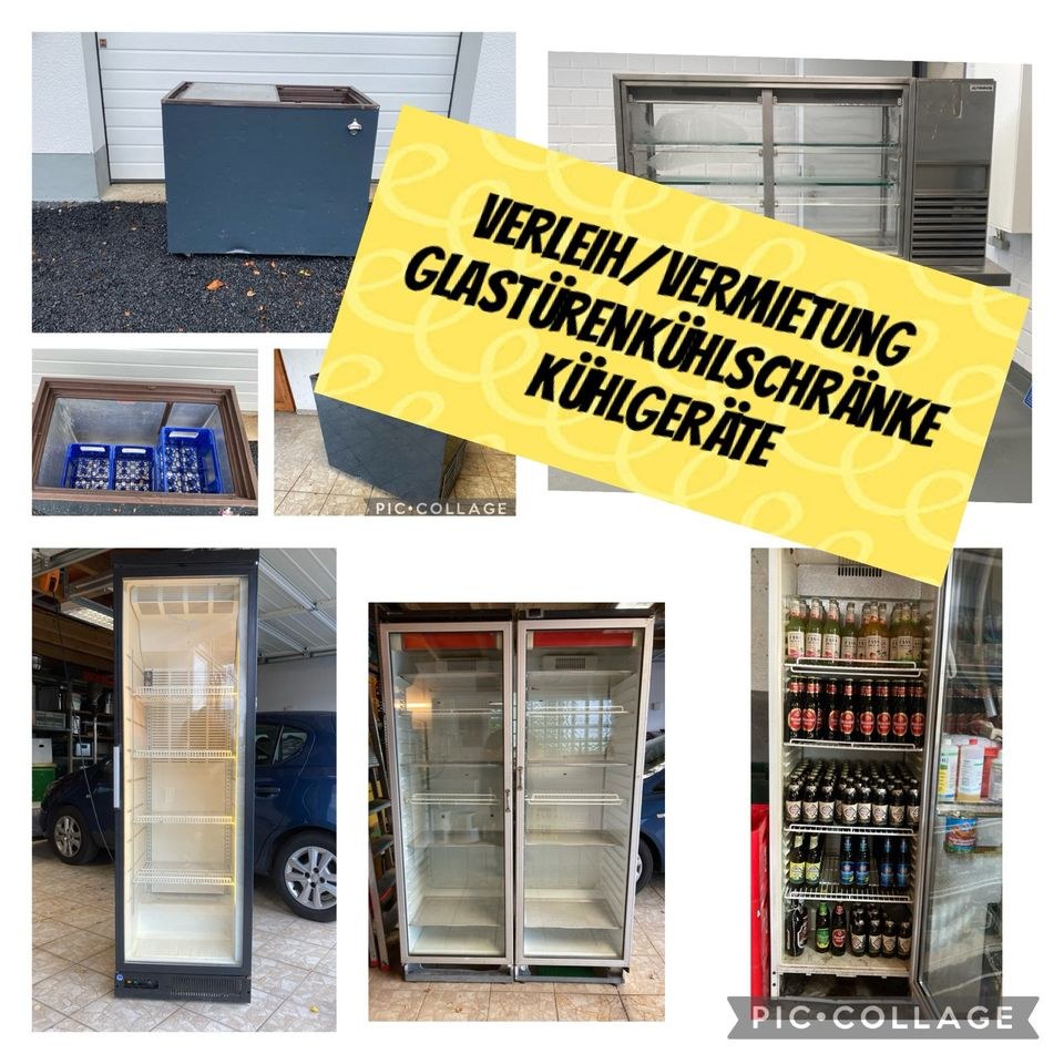 Glastüren Kühlschrank mieten bei Dirk Stockhausen Mietservice