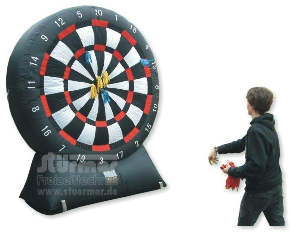 Dart XL Riesen 2m Ø aufblasbar Klettpfeile mieten in Saarwellingen