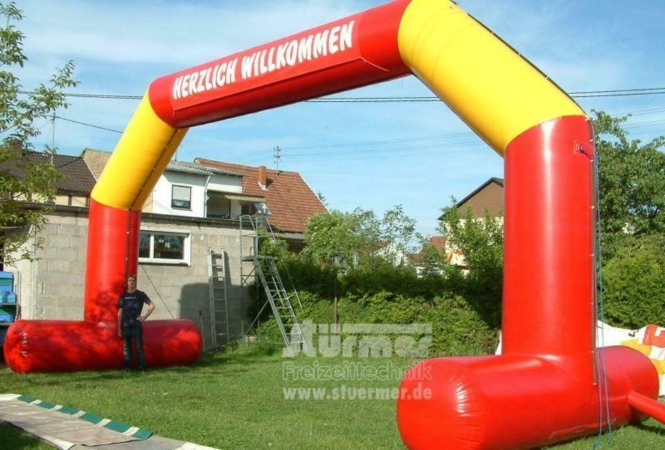Torbogen Werbebogen Portalbogen aufblasbar mieten in Saarwellingen – 2