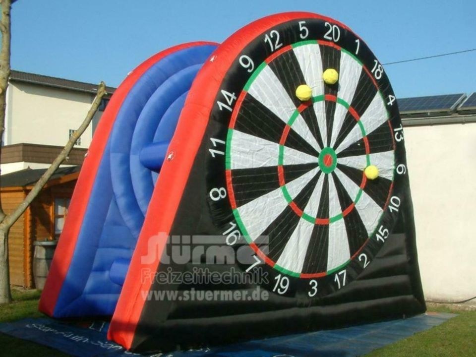 Dart XL Riesen 2m Ø aufblasbar Klettpfeile mieten in Saarwellingen – 4
