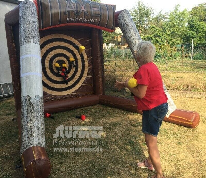 Fun Axtwerfen Tomahawk Axt Dart Klett Hüpfburg mieten in Saarwellingen
