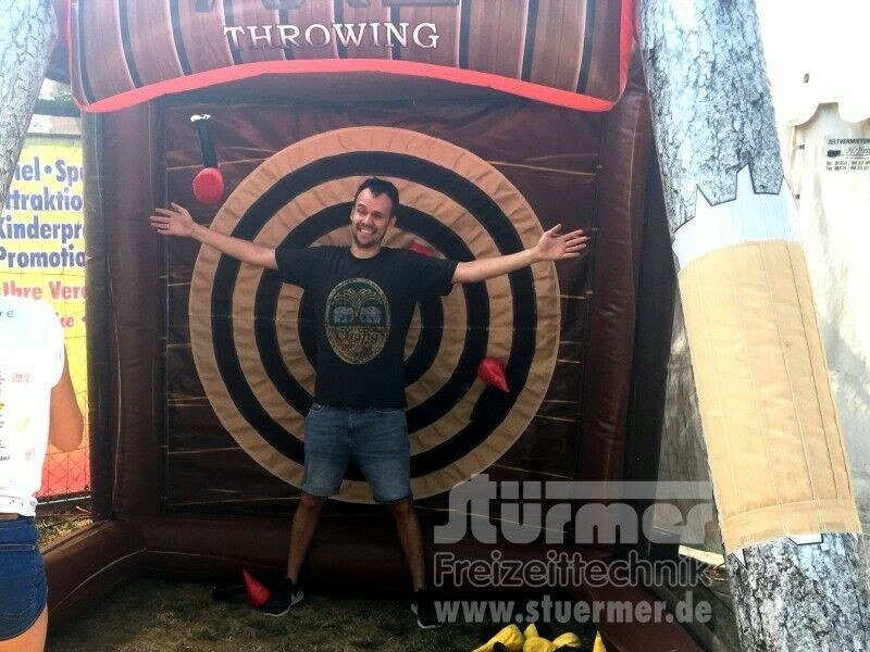 Fun Axtwerfen Tomahawk Axt Dart Klett Hüpfburg mieten in Saarwellingen – 2