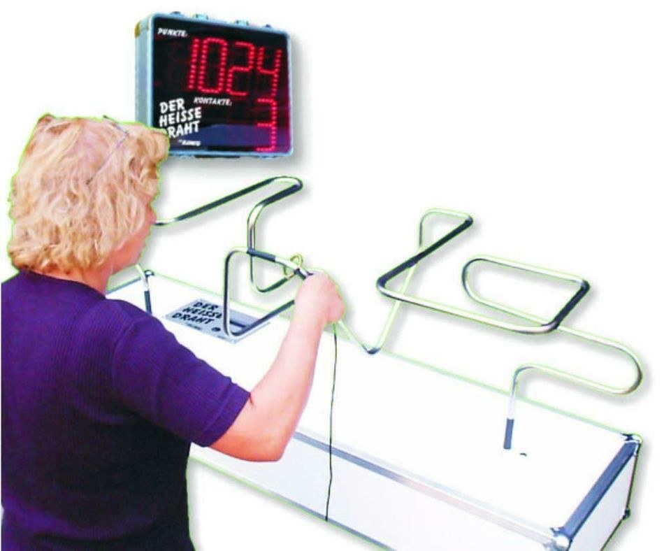 Heisse Draht Geschicklichkeitsspiel XL Display mieten in Saarwellingen