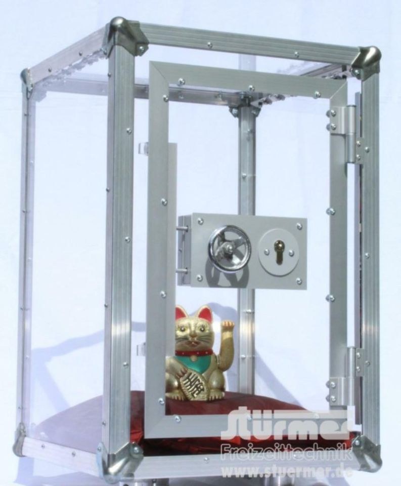 Tresorspiel Knack d Tresor gläserner Showtresor mieten