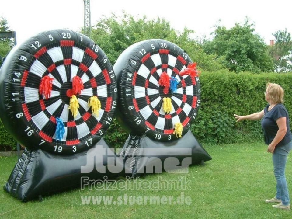 Dart XL Riesen 2m Ø aufblasbar Klettpfeile mieten in Saarwellingen – 2