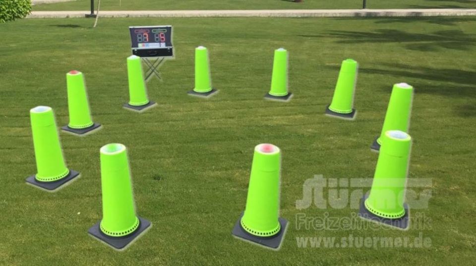 Buzzerspiel Reaktionsspiel Buzzer Parcours mieten in Saarwellingen