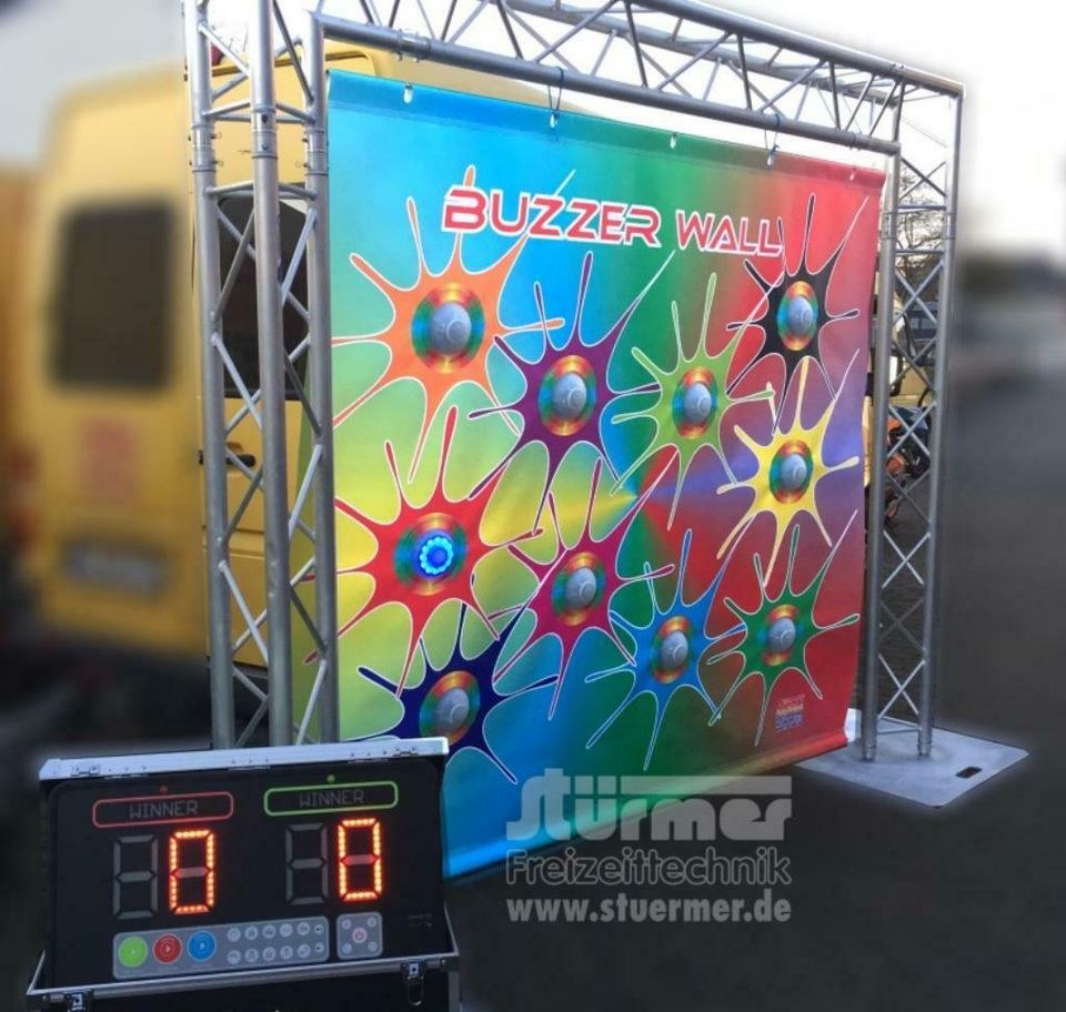 Buzzerspiel Reaktionsspiel Buzzer Parcours mieten in Saarwellingen – 3