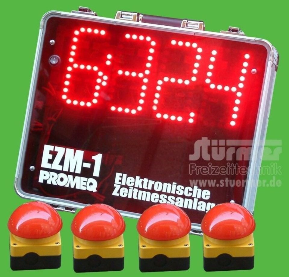 Stoppuhr Buzzer Großanzeige Zeitmessanlage mieten in Saarwellingen – 2