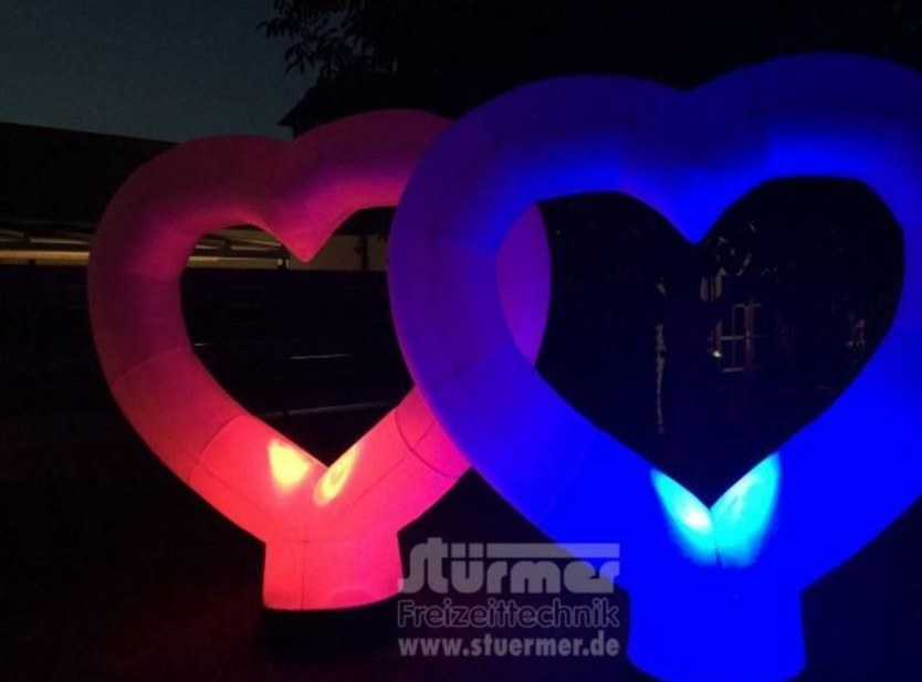 Riesen Herz XXL 2,20 m Heiratsantrag Deko mieten in Saarwellingen – 2
