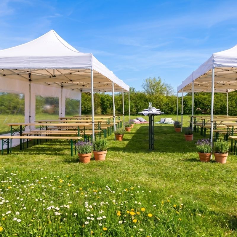 Profi Pavillon 3x3m mieten in Gifhorn – in Minuten aufgebaut – 3