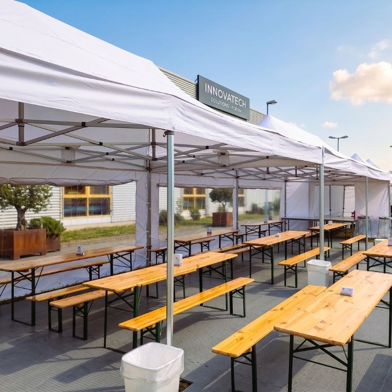 XXL Faltpavillon 4x8m mieten in Gifhorn – in Minuten aufgebaut