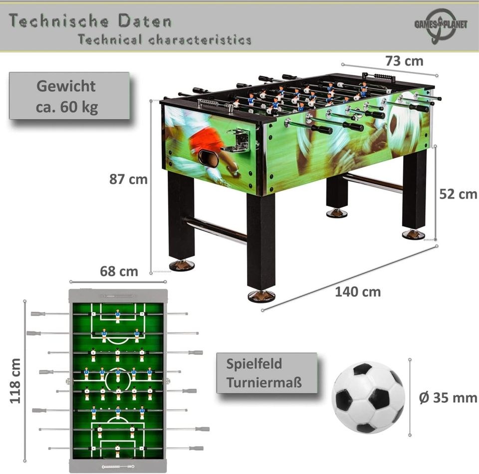 Tischkicker Kicker Kickertisch mieten bei S&V Veranstaltungs – 2