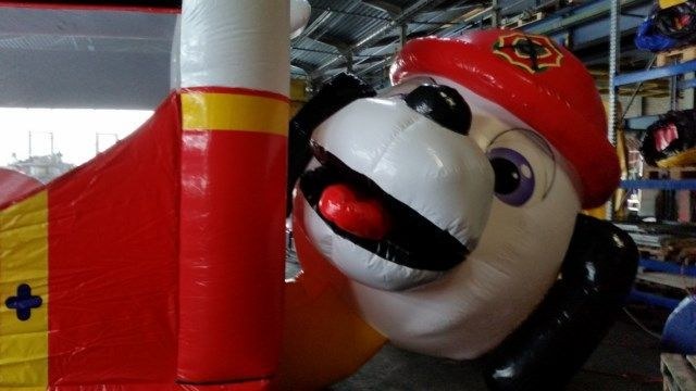 Profi Feuerwehr Paw Patrol Hund Hüpfburg mieten bei S&V Veranstaltungs – 3