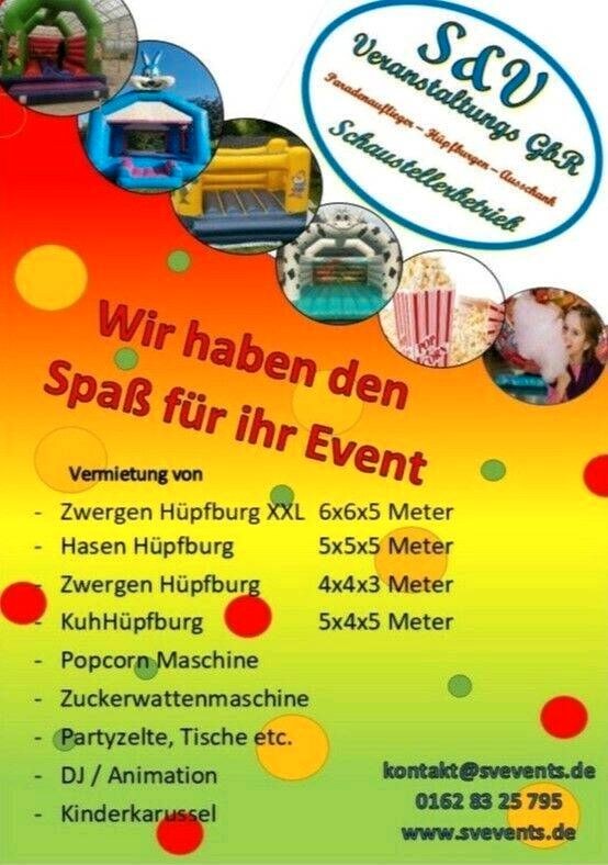 Profi Hüpfburg Kuh mieten in Bargfeld-Stegen – Hüpfspaß für jede Feier – 3