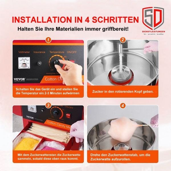 Zuckerwatte Maschine mieten in Espelkamp – für Fest & Ausschank – 3