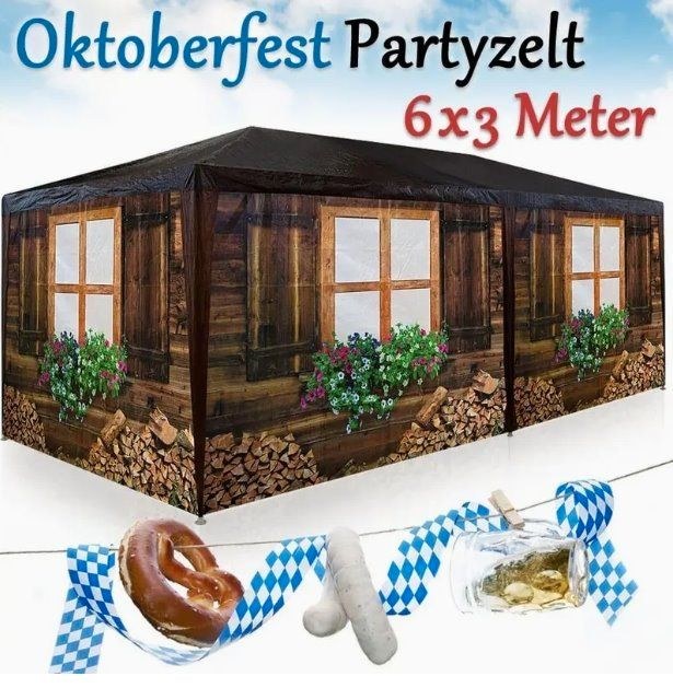 Bierzelt 3x6m Almhüttendesign Pavillion mieten in Espelkamp – 2