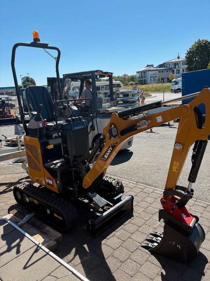Mini Bagger 1,2t Sany SY10U Tag mieten bei SW-Indutec