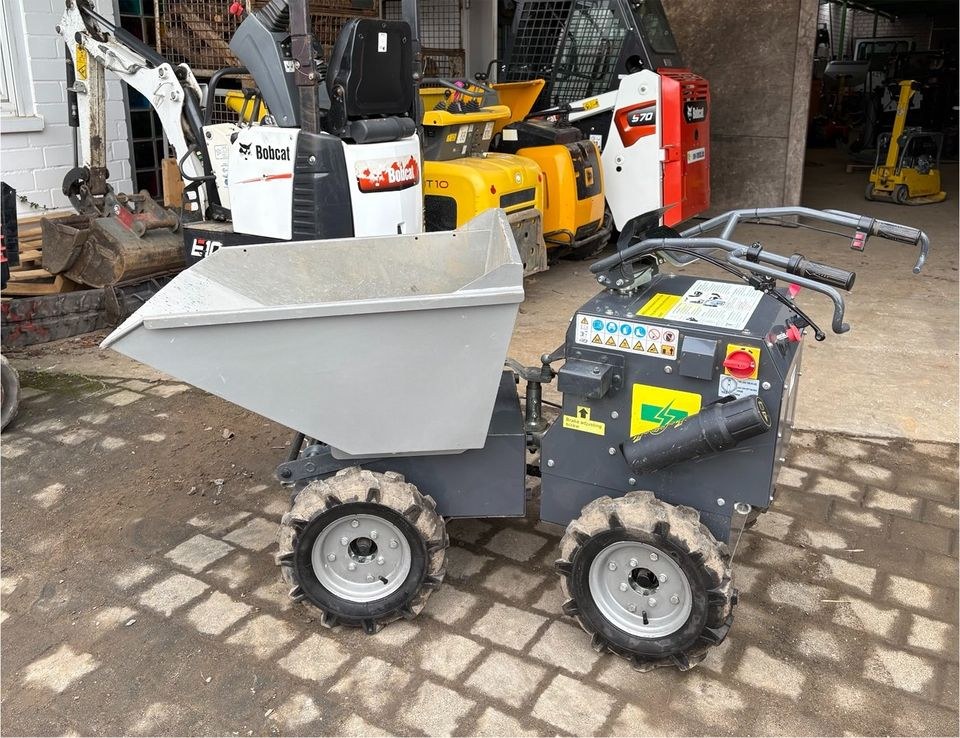 Elektro Raddumper 4x4 Tag mieten bei SW-Indutec – für Aushub & Schutt