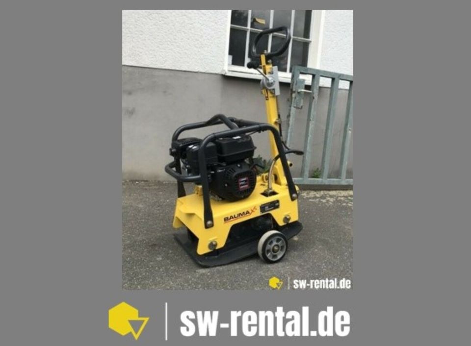 Rüttelplatte 130kg 27kN Tag Woche mieten bei SW-Indutec