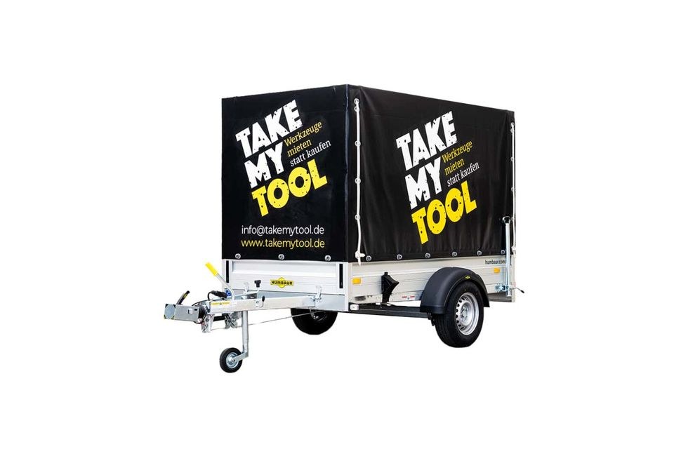 Anhänger 1300 kg mieten bei Take my Tool – für Umzug & Baumarkt