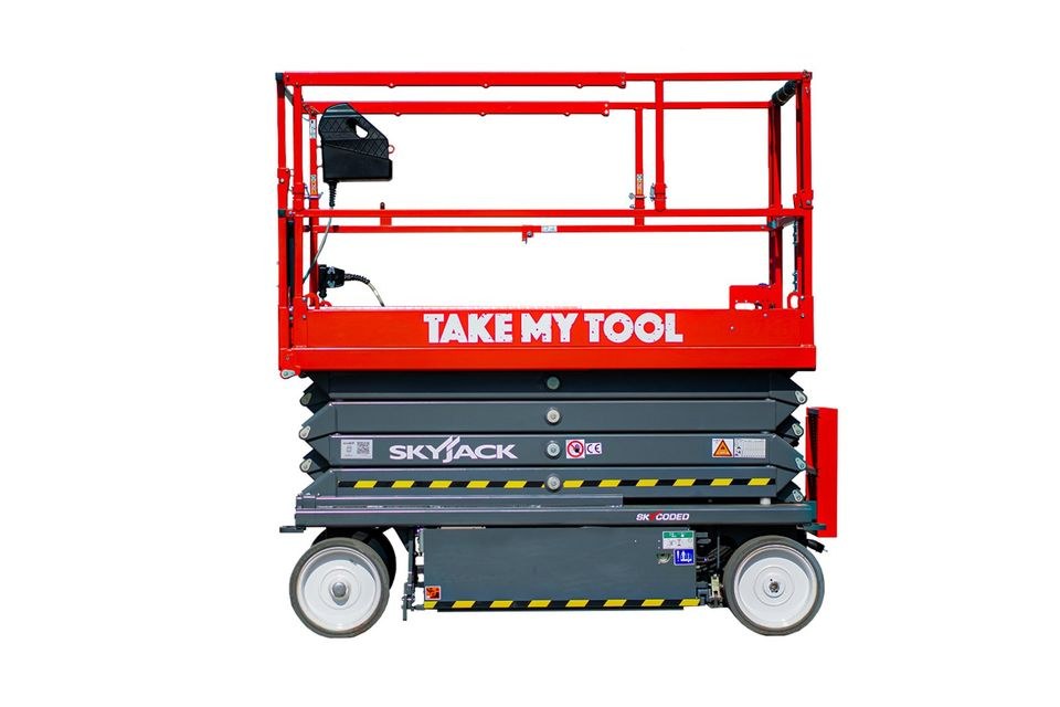 Arbeitsbühne Hubarbeitsbühne Scherenbühne 10m mieten bei Take my Tool