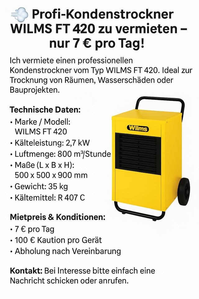 Bautrockner Kondenstrockner mieten bei Terrastone / Baumaschinen – 2