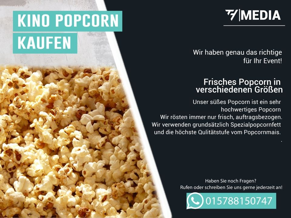Popcornmaschine mieten bei TH Media – Kino-Popcorn selbst gemacht