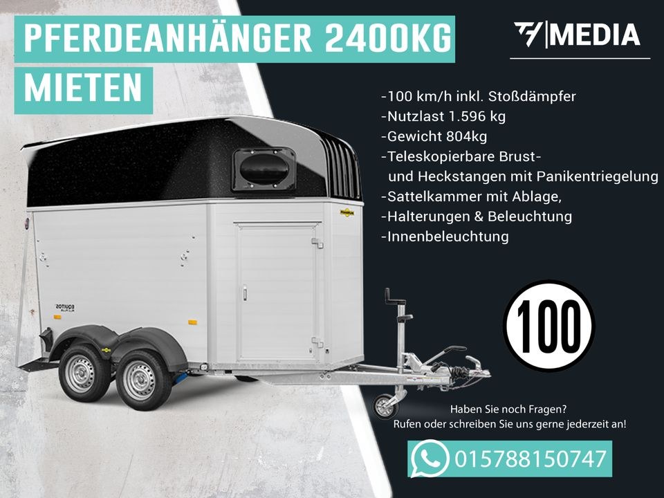 Pferdeanhänger Pferdetransport Kamera mieten bei TH Media