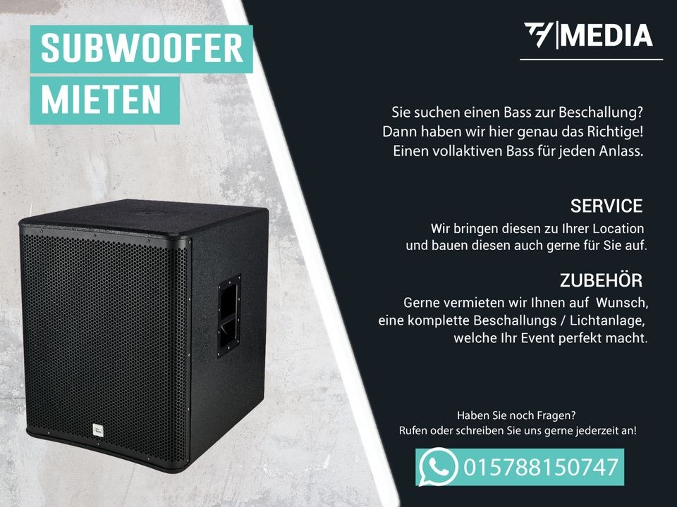 PA Anlage Lautsprecher DJ mieten bei TH Media – Party-Sound – 3