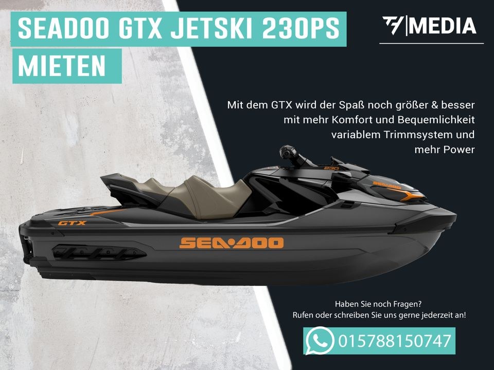 JETSKI SEADOO mieten bei TH Media – raus aufs Wasser