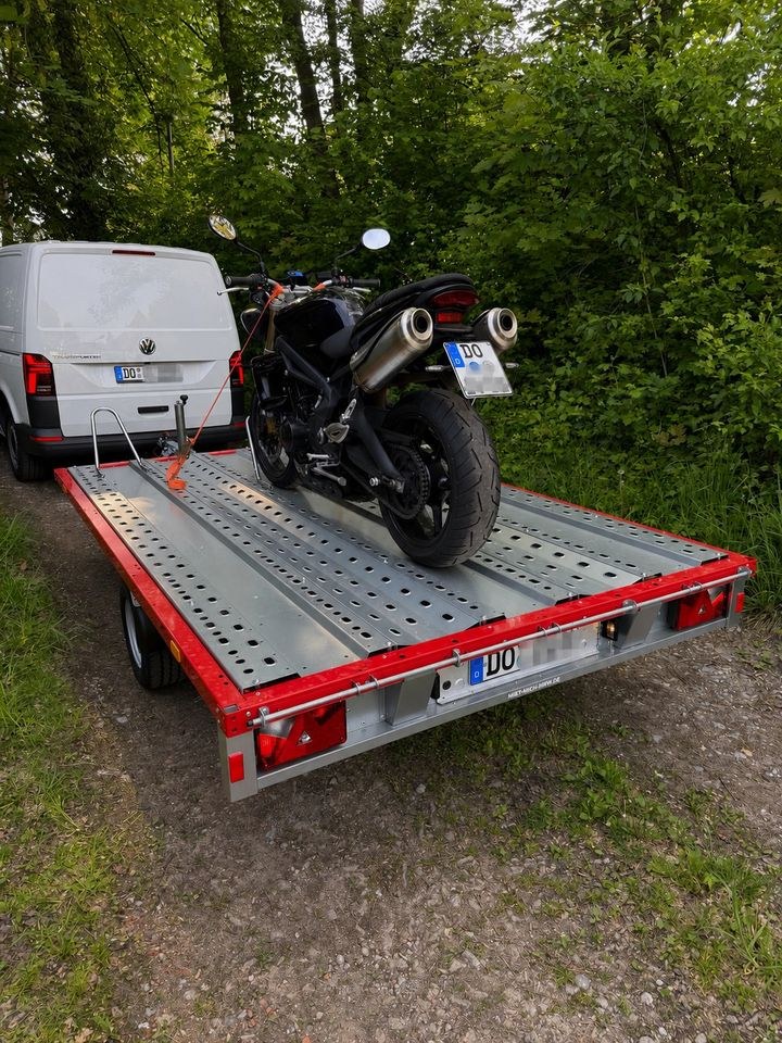 Motorrad Anhänger 3er 100KMH mieten bei TH Media