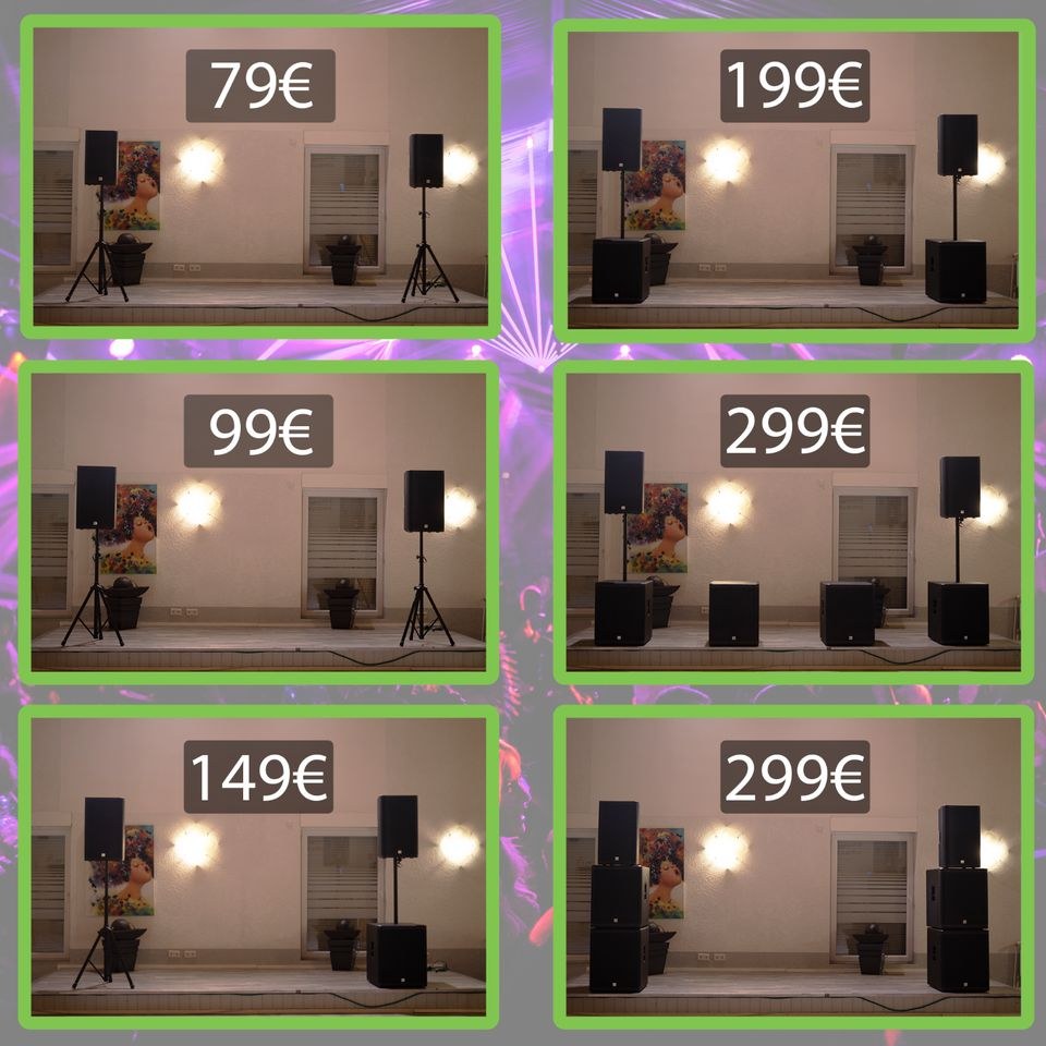PA Anlage Lautsprecher DJ mieten bei TH Media – Party-Sound