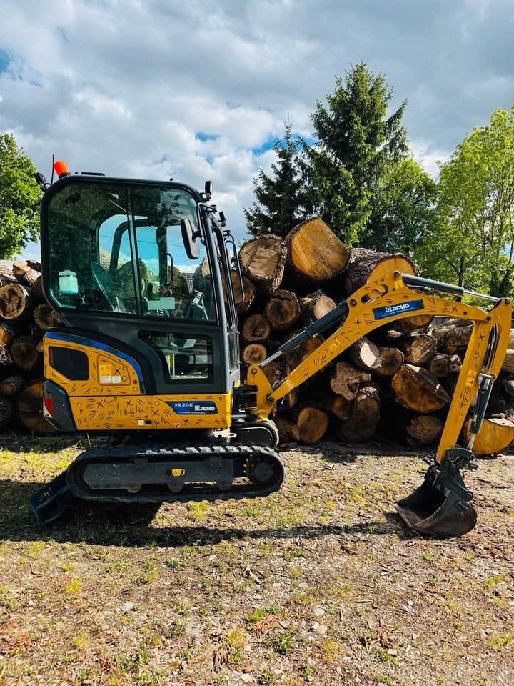 Minibagger Bagger XCMG XE20E 2t mieten in Illertissen – 4