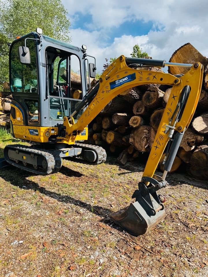 Minibagger Bagger XCMG XE20E 2t mieten in Illertissen – 2