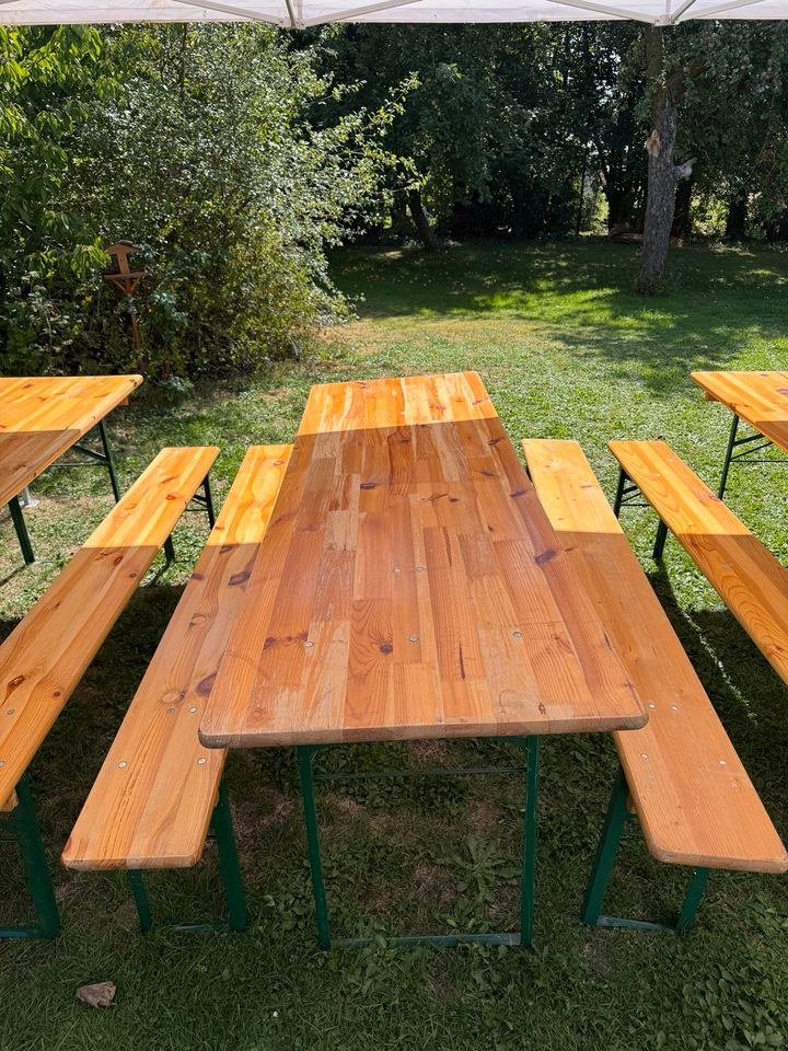 Bierbänke Biertisch Bierbank garnitur mieten in Illertissen – 3
