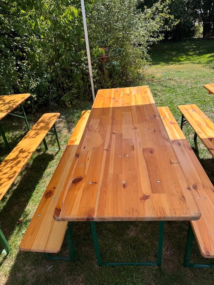 Bierbänke Biertisch Bierbank garnitur mieten in Illertissen – 4