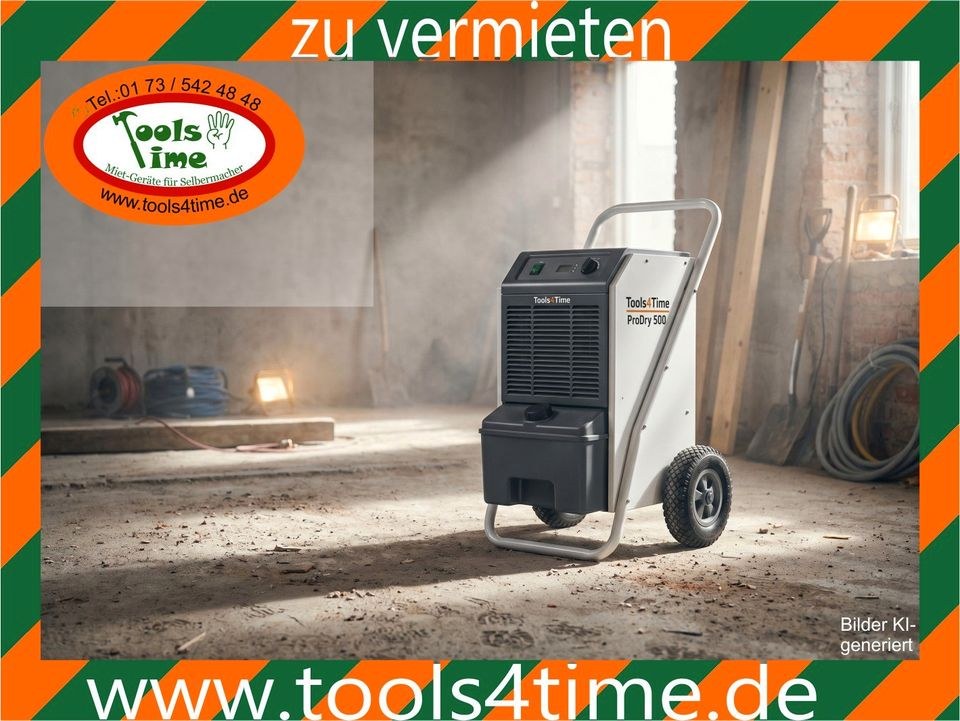 Bautrockner Kondenstrockner Wasserschaden Neubau mieten bei Tools4Time