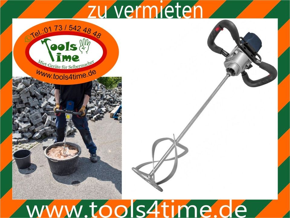 Rührwerk Mörtelrüher Farbmischer Mörtelmixer mieten bei Tools4Time