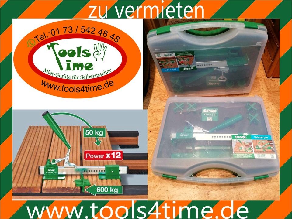 Terassen Werkzeug Spax Kaiman Pro Brettrichter mieten bei Tools4Time