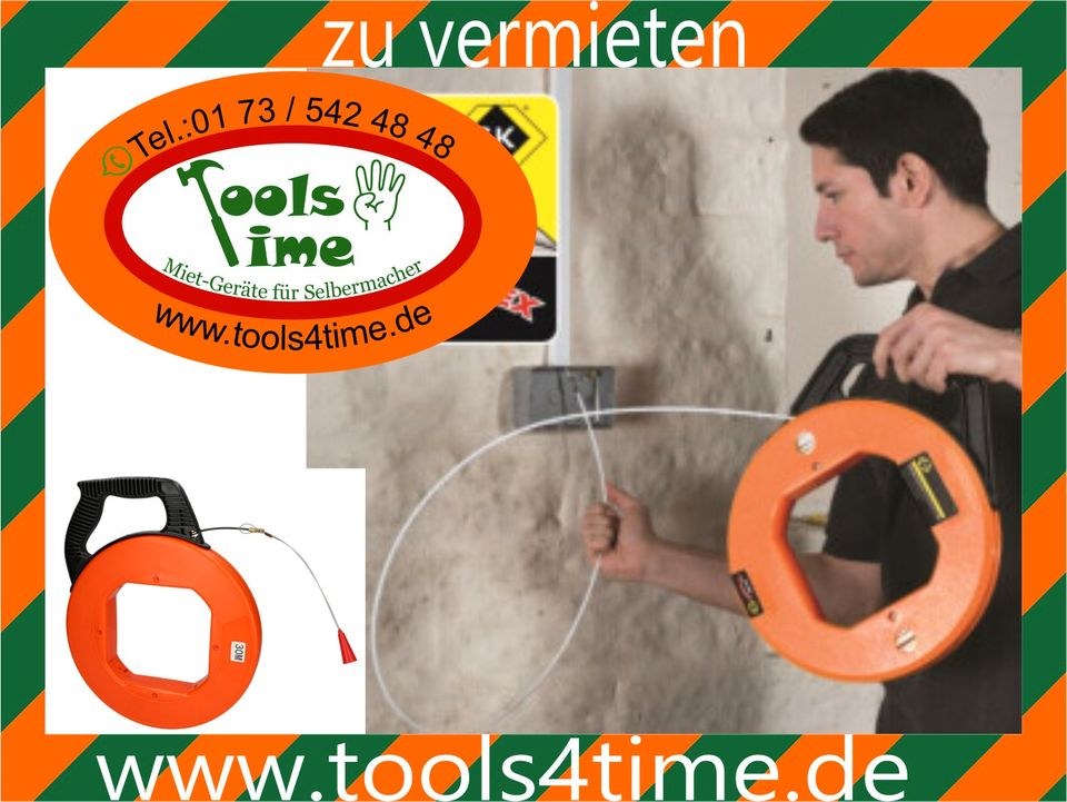 Kabel Einziehhilfe Kabeleinzieher Fiberglas mieten bei Tools4Time
