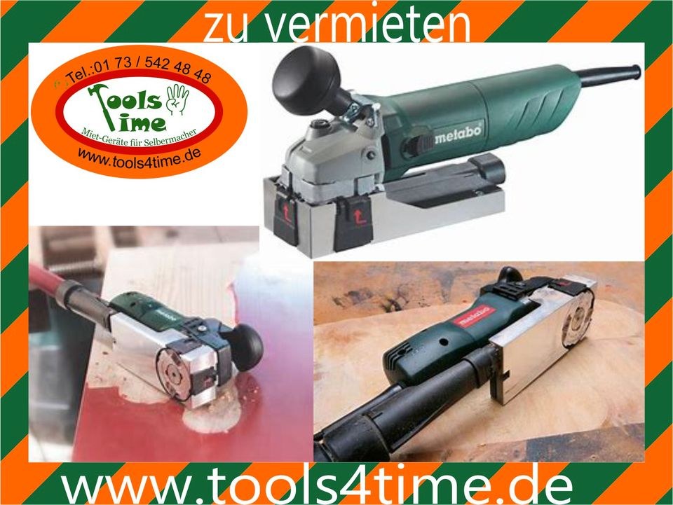 Lackfräse Metabo Entlacken Treppe renovieren mieten bei Tools4Time