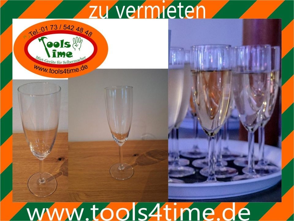 Glas Sektglas Gläser Empfang mieten bei Tools4Time – für alle Gäste