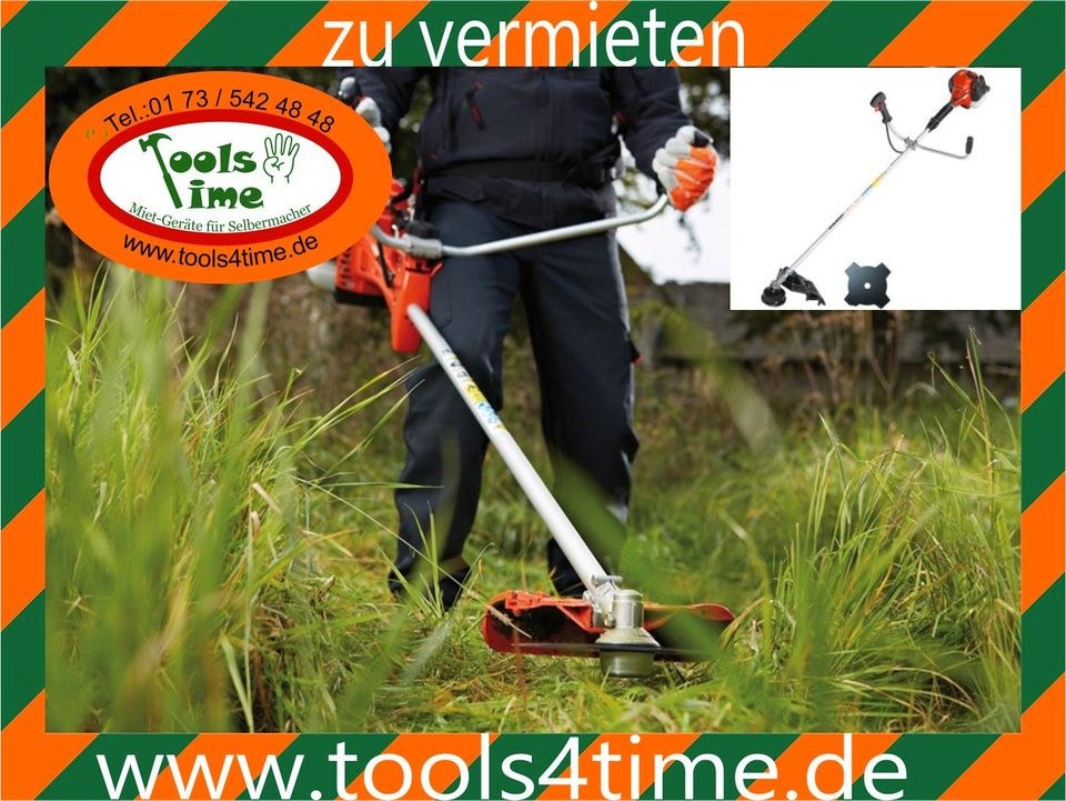 Motorsense Freischneider STIHL DOLMAR mähen Heu mieten bei Tools4Time
