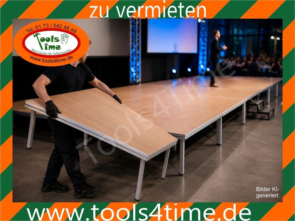 Bühnenelemente Steckfußpodeste Nivoflex Bühne mieten bei Tools4Time