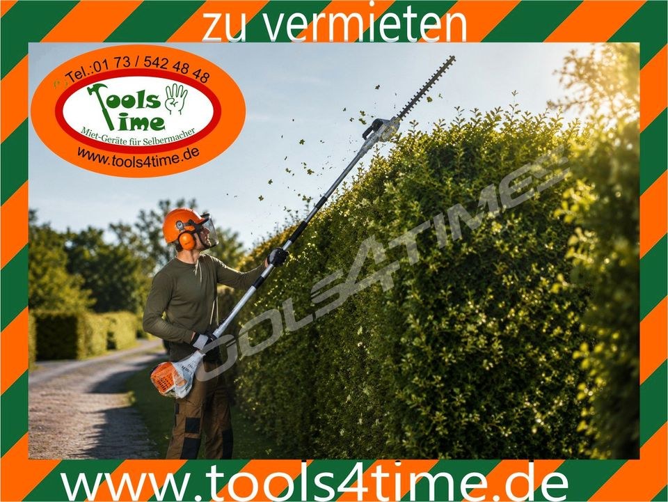 STIHL Langheckenschere Heckenschere hohe Hecken mieten bei Tools4Time